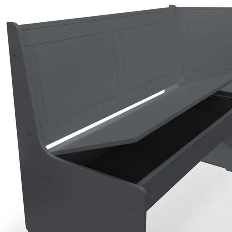 Newport Corner Dining Set - 4 Seater - 109cm - Dark Grey