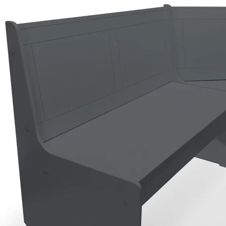 Newport Corner Dining Set - 4 Seater - 109cm - Dark Grey