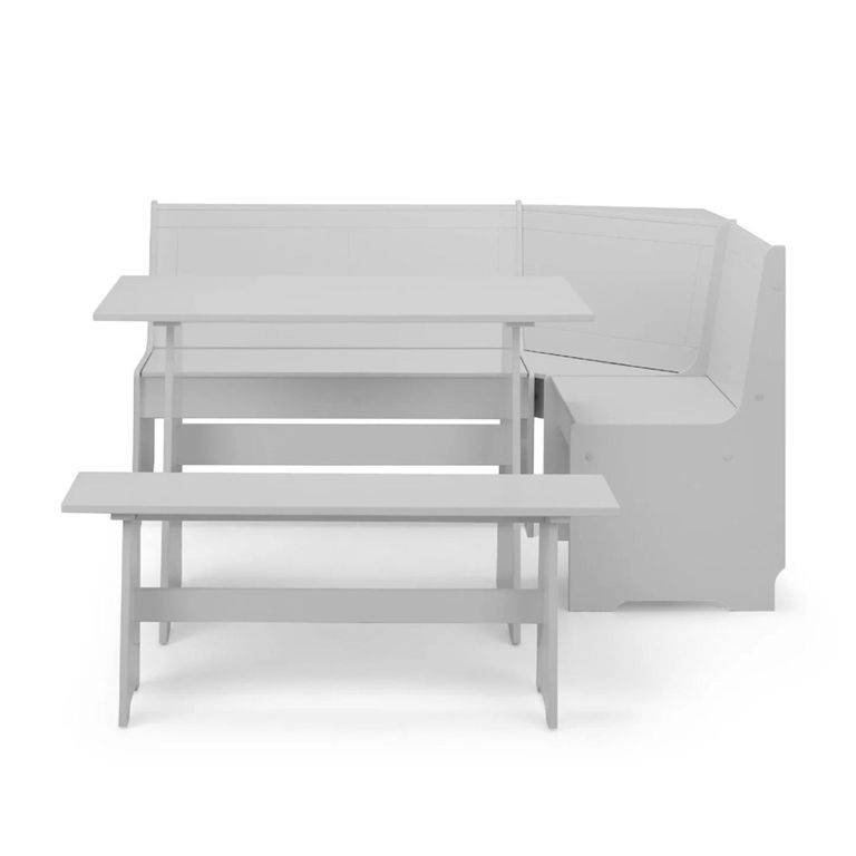 Newport Corner Dining Set - 4 Seater - 109cm - Grey
