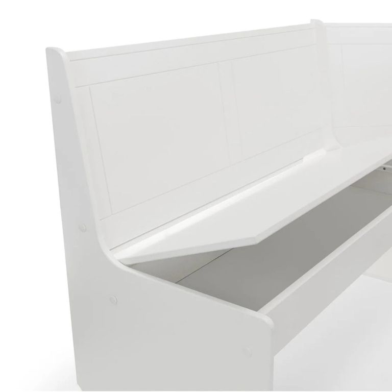 Newport Corner Dining Set - 4 Seater - 109cm - White