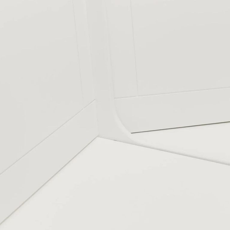 Newport Corner Dining Set - 4 Seater - 109cm - White