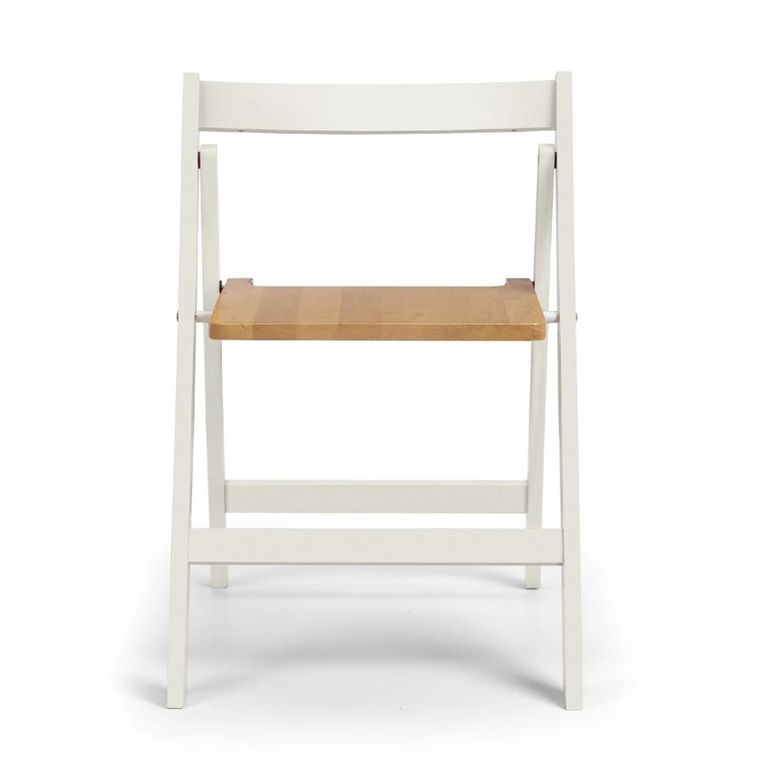 Savoy Gateleg Extending Dining Set - 4 Seater - 35cm-120cm - 4 Chairs - White and Natural