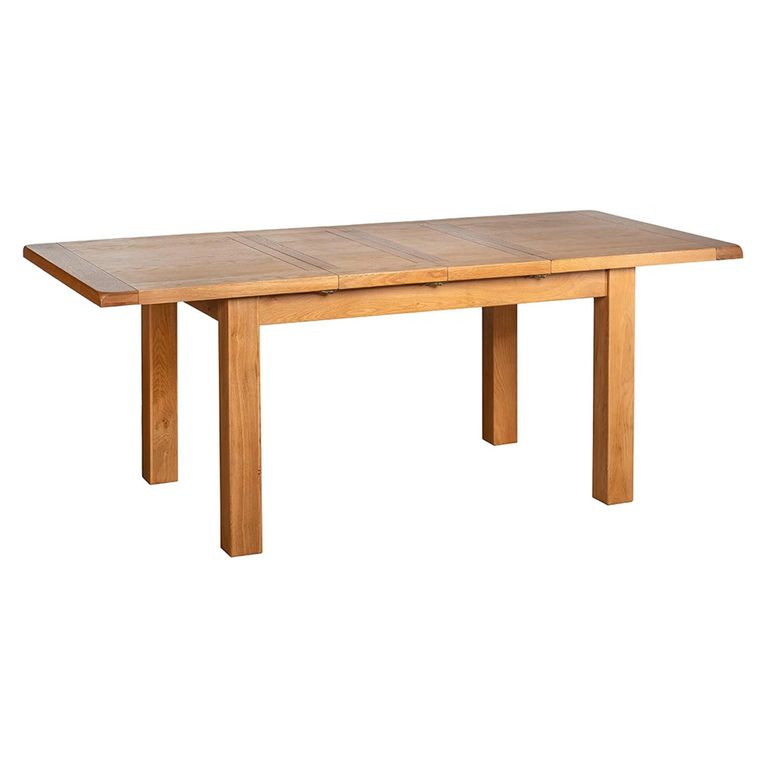 Somer Extending Dining Set - 4-8 Seater - 132cm-198cm - Oak - 4 Arizona Slatted Back Dining Chair