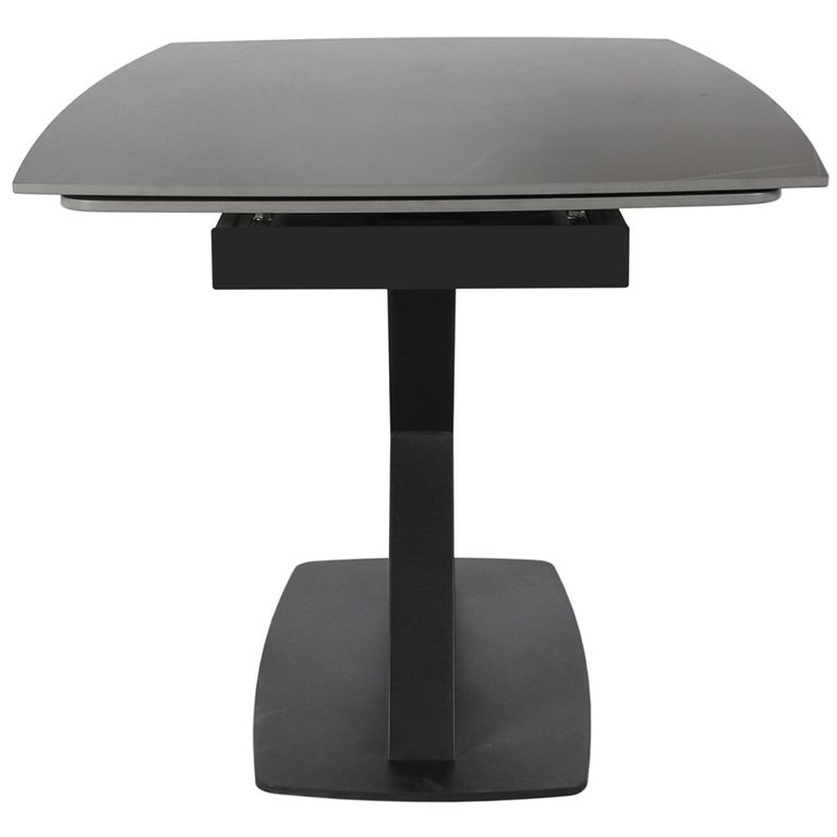 Vernal Extending Dining Set - 6-8 Seater - 160cm-240cm - Grey Sintered Stone - 6 Claflin Dark Grey Fabric Chair