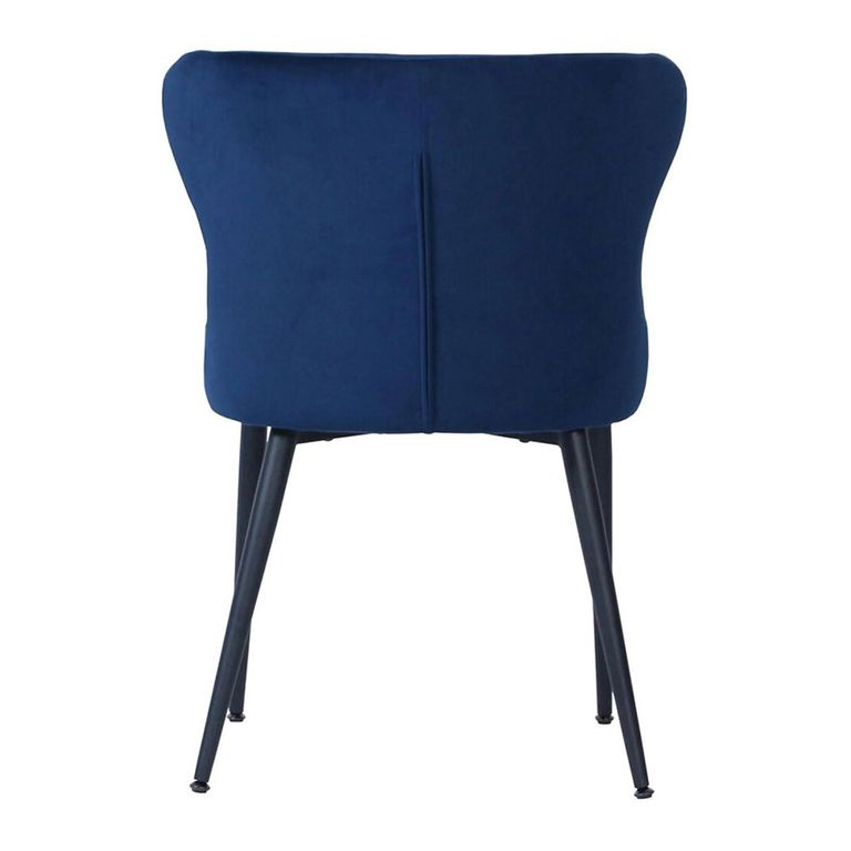 Vernal Extending Dining Set - 6-8 Seater - 160cm-240cm - Grey Sintered Stone - 6 Langley Blue Fabric Chair