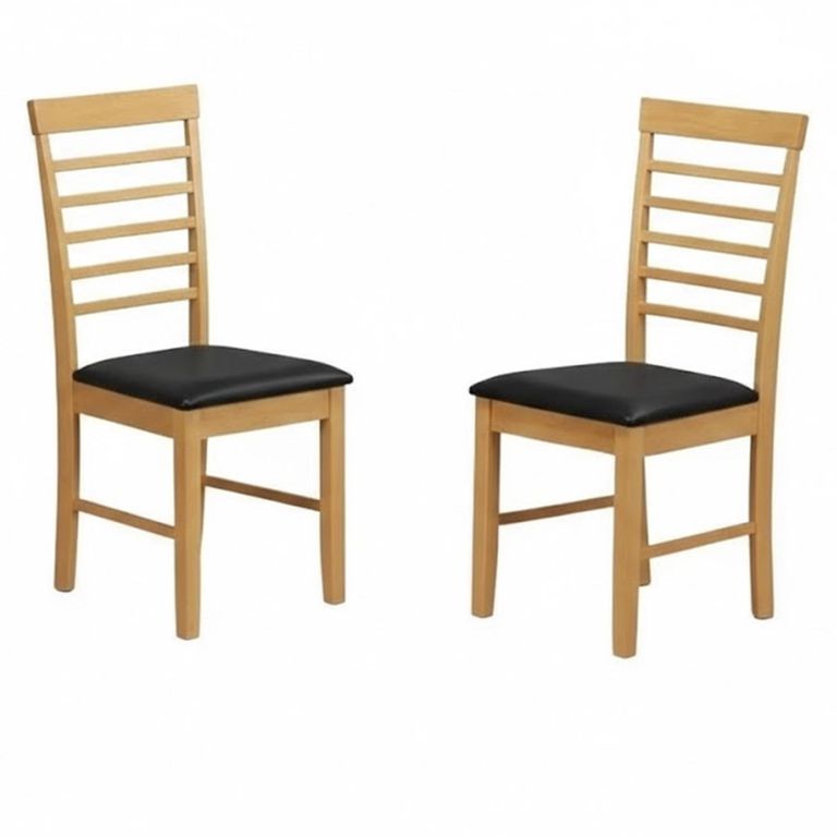 Hanover Dining Set - 4 Seater - 110cm - Light Oak - with 4 Chairs