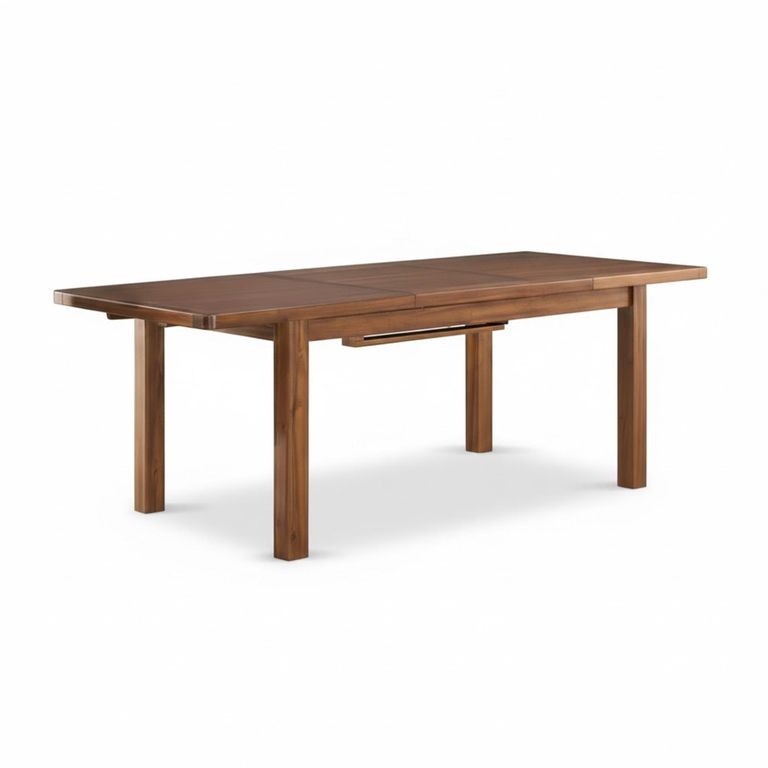 Andorra Extending Dining Set - 4-6 Seater - 120cm-160cm - Dark Acacia - with 4 Cream Sophie Chairs