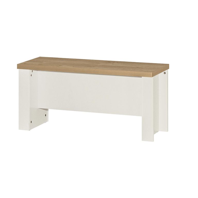 Highgate Dining Set - 2 Seater - 118cm - with 2 Benches - Cream Painted