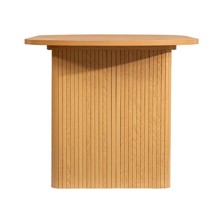 Axel Oval Dining Set - 6 Seater - 160cm - with 2 Benches - Oak Fluted