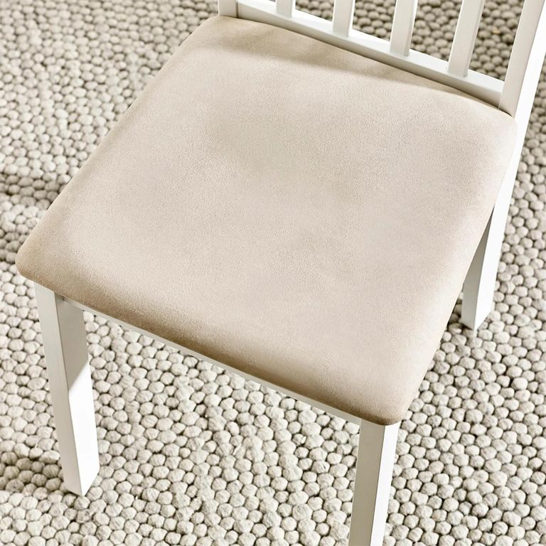Orwell Dining Set - 90cm - 4 Seater - Round - White - Wood - 4 Chairs