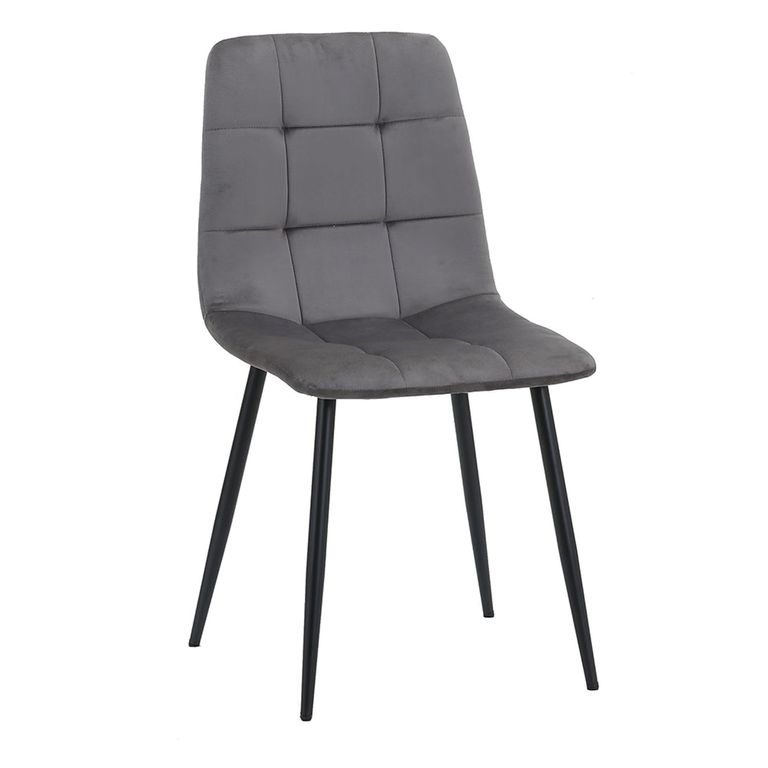 Axel Oval Dining Set - 6 Seater - 160cm - Black Fluted - with 4 Chairs