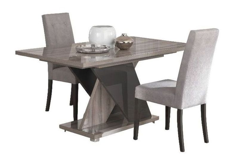 Bagni Extending Dining Set with 4 Fabric Dining Chair