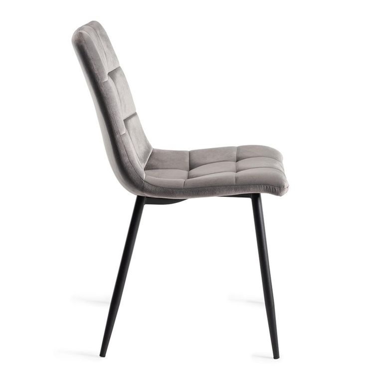 Dansk Scandi Oak Dining Table Set - Mondrian Dark Grey Velvet Fabric Chairs