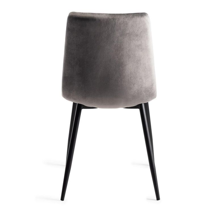 Dansk Scandi Oak Dining Table Set - Mondrian Dark Grey Velvet Fabric Chairs