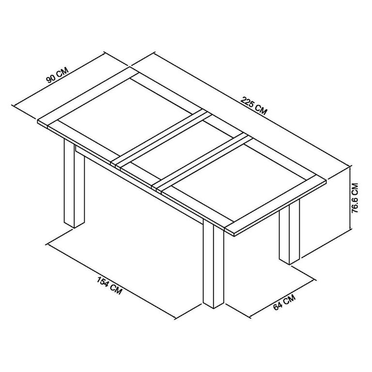 Oakham Dark Grey & Scandi Oak Extending Dining Table Set - 6-8 Seater - 180cm-225cm - 6 Ilva Spindle Chairs - Scandi Oak