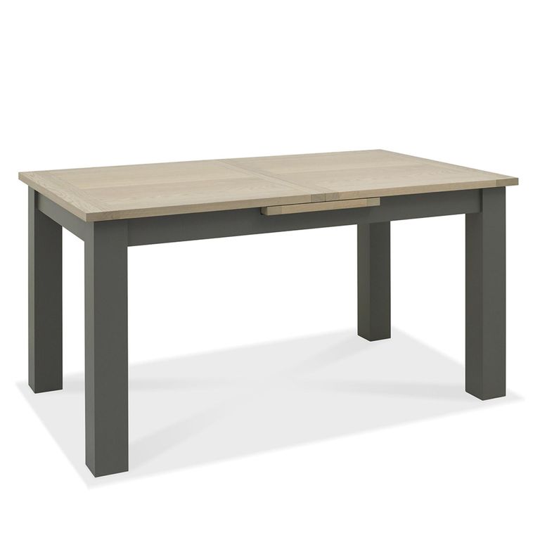 Oakham Scandi Oak Extending Dining Table Set - 4-6 Seater - 152cm-192cm - 4 Eriksen Grey Velvet Chairs