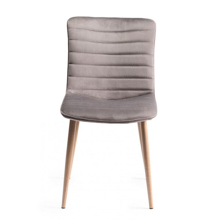 Oakham Scandi Oak Extending Dining Table Set - 4-6 Seater - 152cm-192cm - 4 Eriksen Grey Velvet Chairs