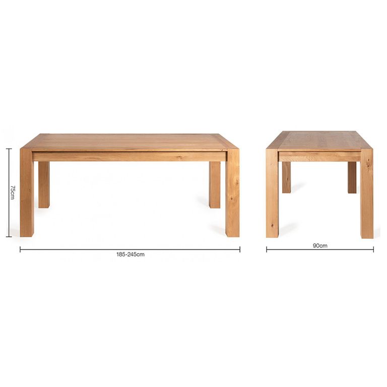 Turin Light Oak Extending Dining Table Set - 6-10 Seater - 165cm-225cm - 8 Cezanne Petrol Blue Velvet Chairs - Black Legs