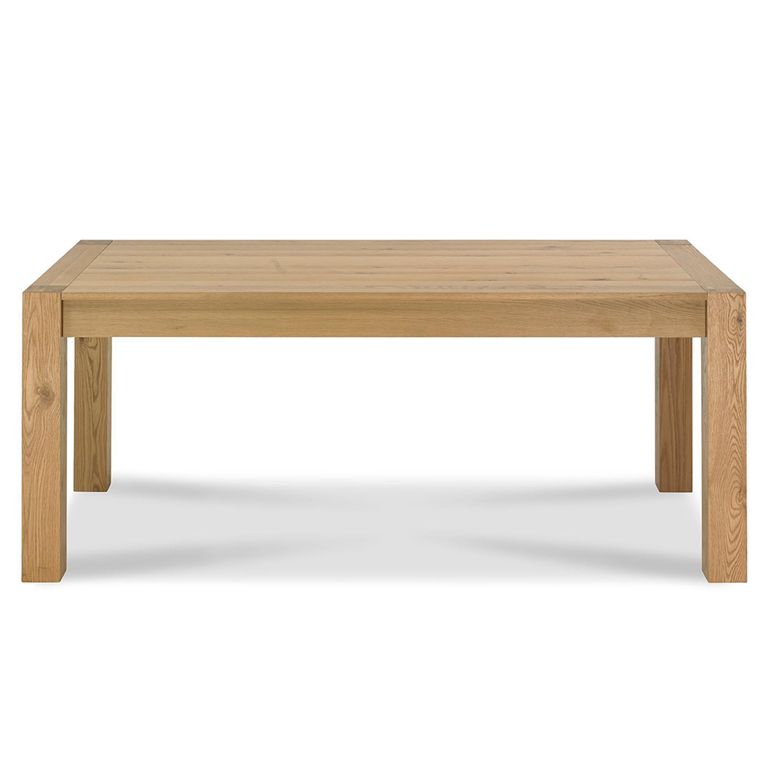 Turin Light Oak Large Extending Dining Table Set - 6-8 Seater - 165cm-225cm - 6 Dali Mustard Velvet Chairs