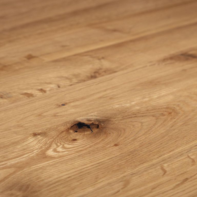 Brooklyn Dining Set - 6 Seater - 180cm - 4 Brown Leather Chairs & 1 Bench - Oak