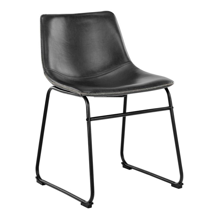 Cadiz Dining Set - 4 Seater - 160cm - Oak - with Black Vintage Dining Chair 