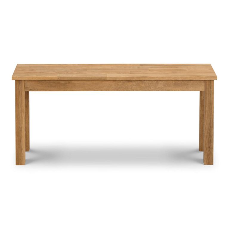 Coxmoor Dining Set - 118cm - 4 Seater - 2 Chairs & 1 Bench - Oak