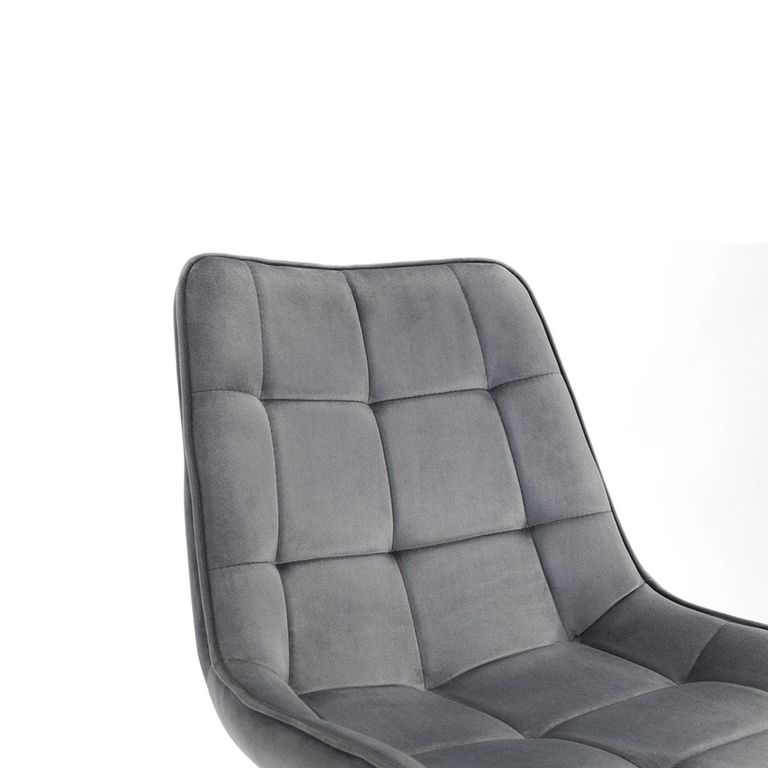 Findlay Dining Set - Walnut - 4 Seater - 90cm - Square - 4 Hadid Grey Chairs