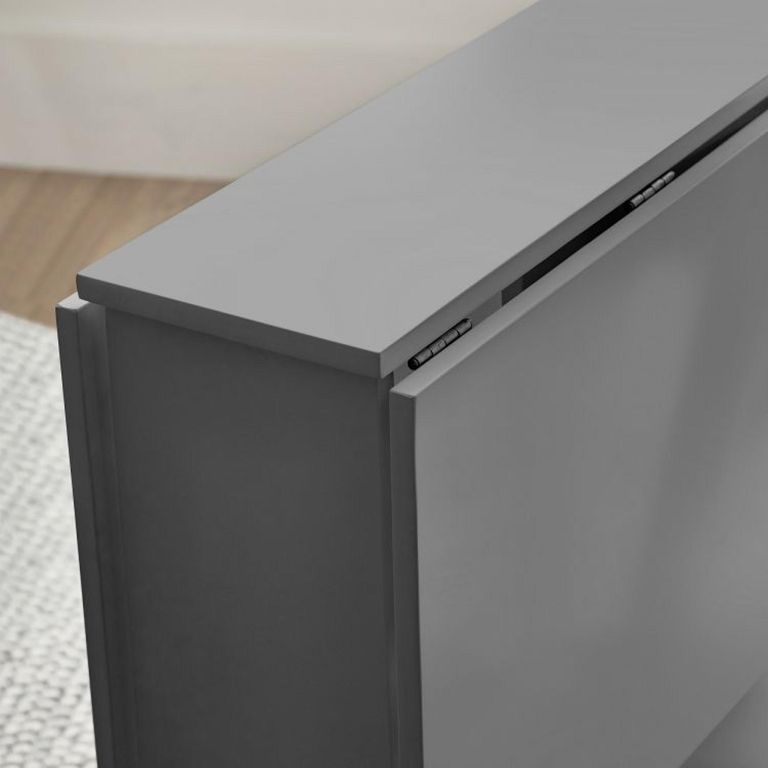 Gatan Gateleg Dining Set - 2 Seater - 80cm - 2 Chairs - Grey