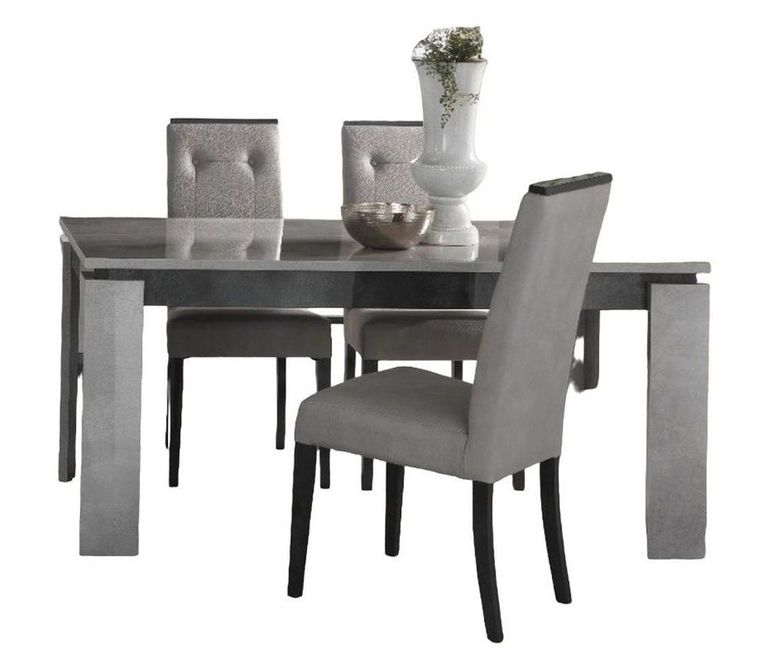 Milo Grey Extending Dining Set with 4 Chair