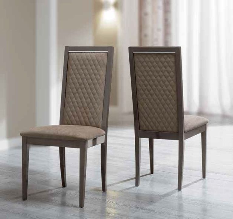 Platinum Dining Set - Silver - Butterfly Extending - with Nabuk Chairs