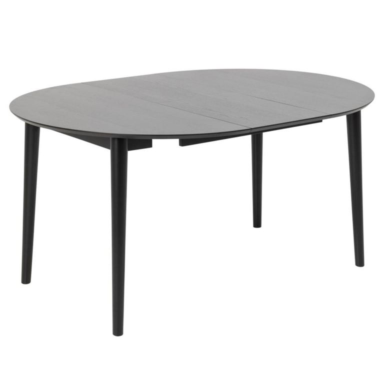 Montreux Round Dining Set - 4 Seater - 115cm - Black - with 4 Ida Spindle Dining Chairs