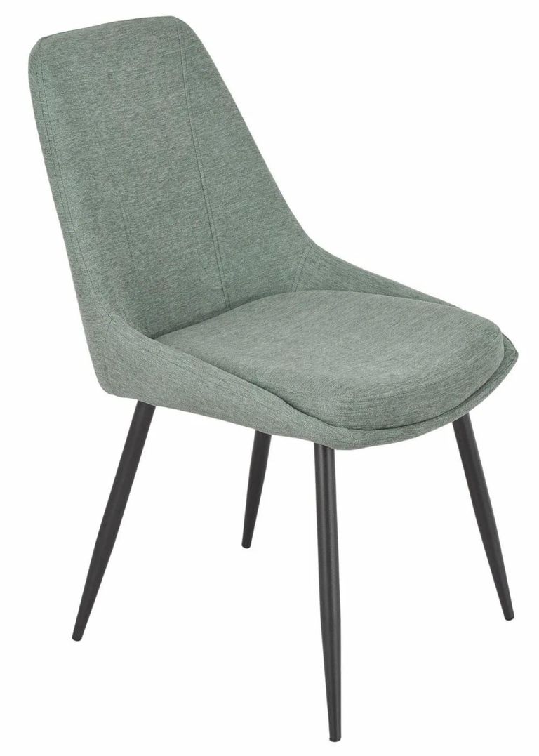 Palma Oak Oval Dining Set - Darwin Green Fabric Dining Chair