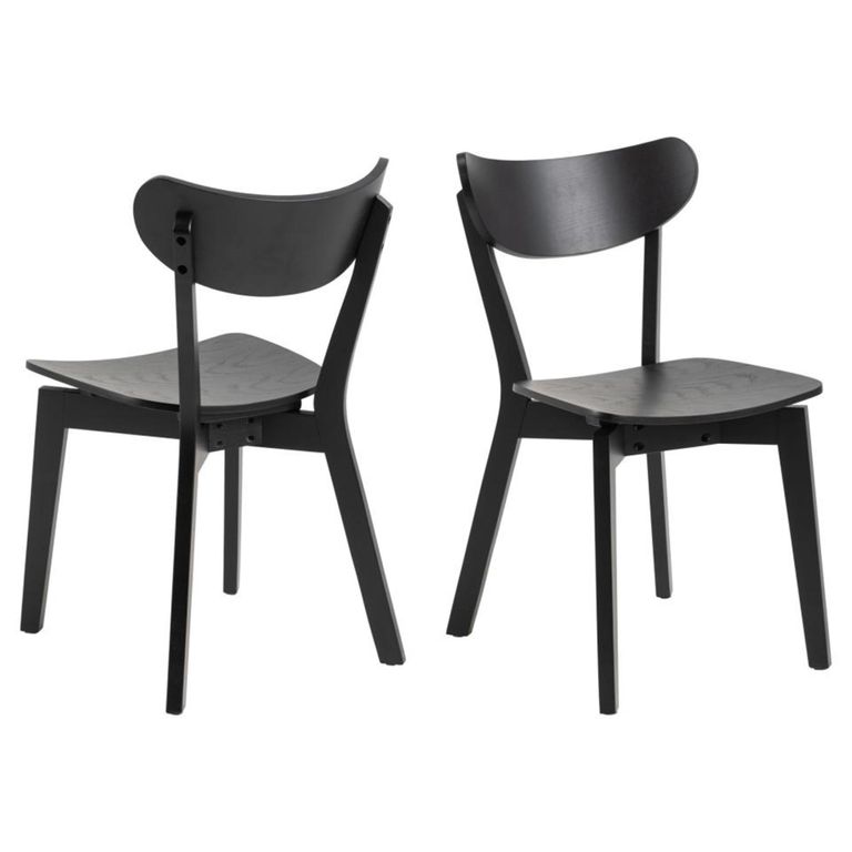 Roxby Round Dining Set - 4 Seater - 105cm - Black
