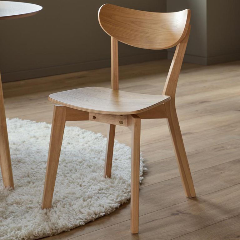 Roxby Round Dining Set - 4 Seater - 105cm - Oak