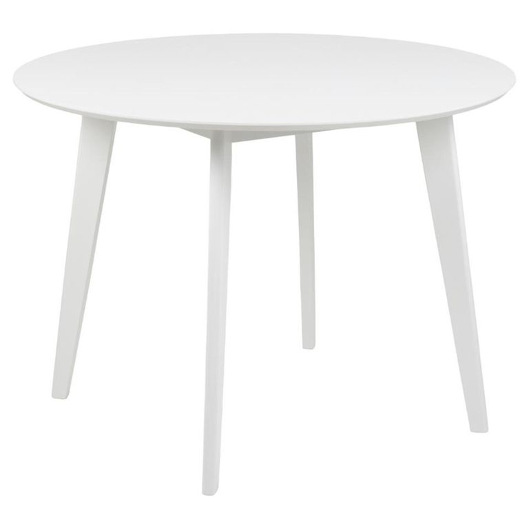 Roxby Round Dining Set - 4 Seater - 105cm - White