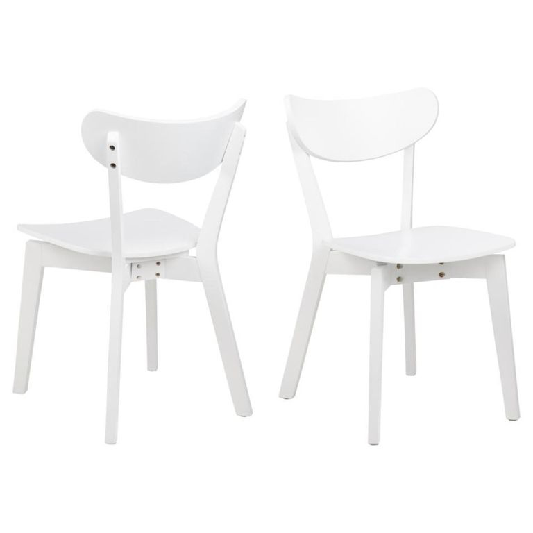 Roxby Round Dining Set - 4 Seater - 105cm - White