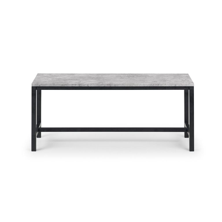 Staten Dining Set - 4 Seater - 120cm - Monroe Chairs - 2 Chairs & 1 Bench - Concrete