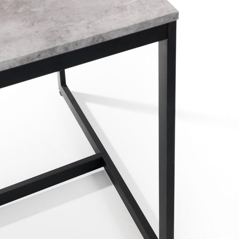 Staten Dining Set - 4 Seater - 120cm - Soho Chairs - 4 Chairs - Concrete