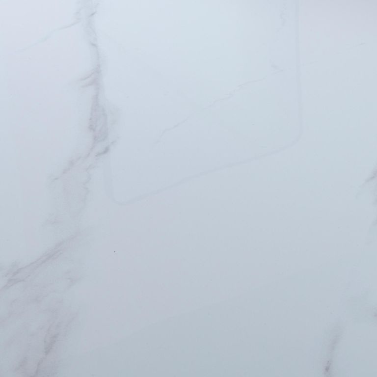 Sutton White Ceramic Extending Dining Set - Boden Grey Fabric Swivel Dining Chair