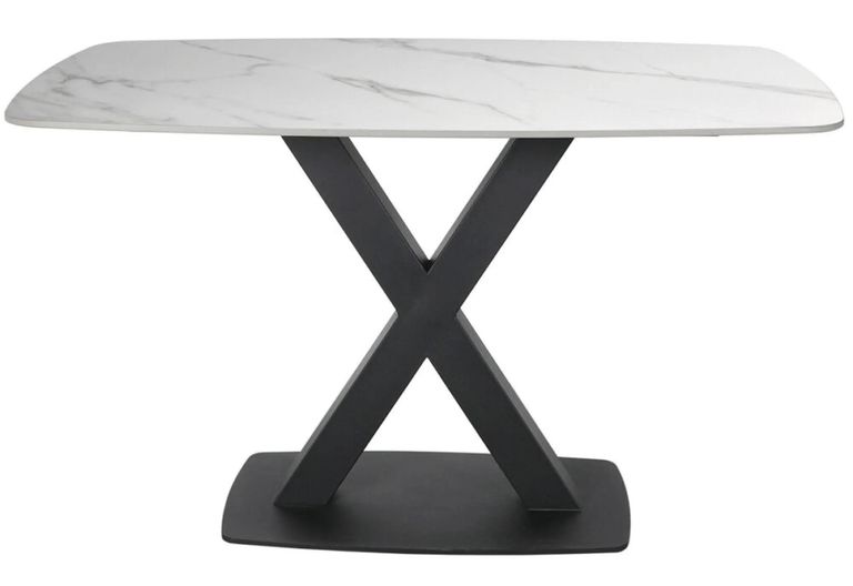 Vernal Dining Table - 4 Seater - 130cm - White Sintered Stone
