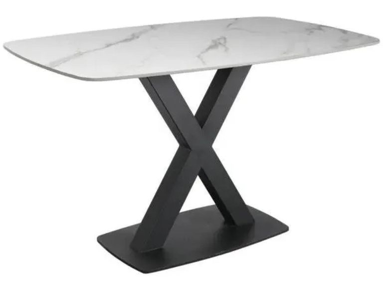 Vernal Dining Table - 4 Seater - 130cm - White Sintered Stone