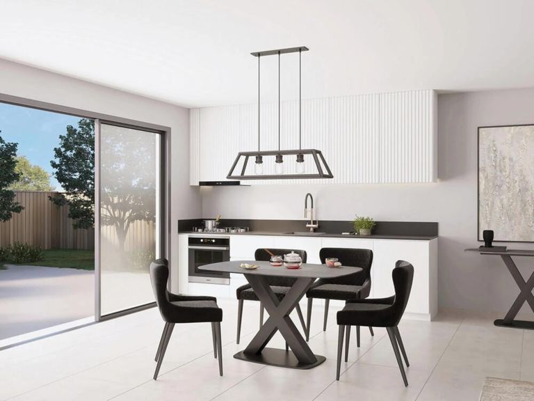 Vernal Dining Table - 4 Seater - 130cm - Grey Sintered Stone