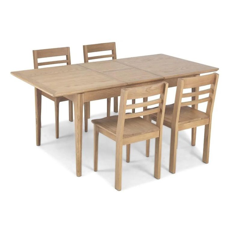 Wadsworth Oak 4-6 Seater Extending Dining Table - 120cm-160cm