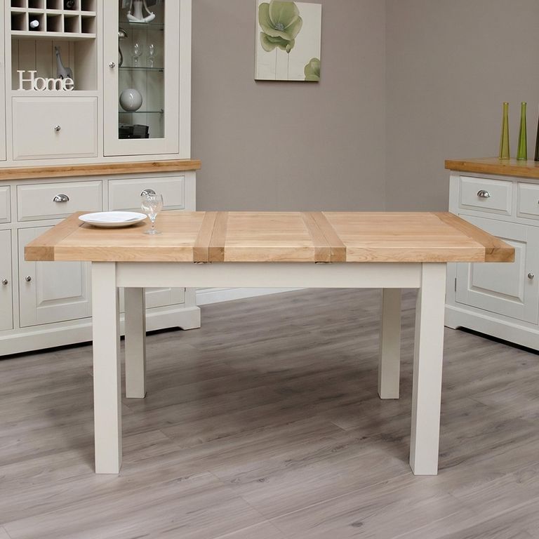 Deluxe Painted Extending Dining Table - 4-6 Seater - 122cm-162cm