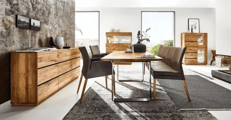 Fargo Dining Table Type J - Oak - Variation Available