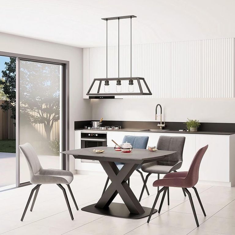 Vernal Dining Table - 4 Seater - 130cm - Grey Sintered Stone