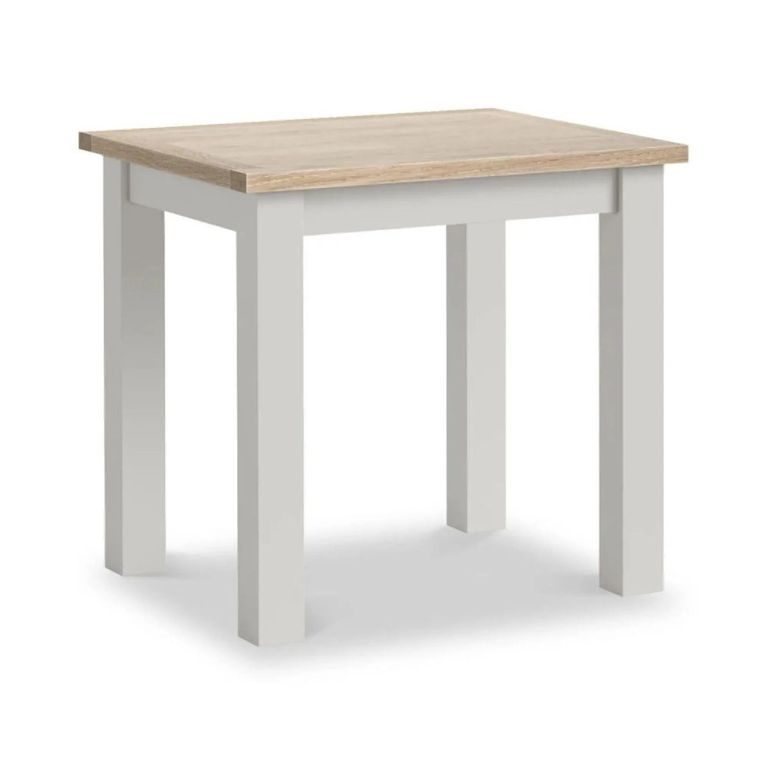 Modern Bistro Dining Table - 2 Seater - 80cm - Grey Painted