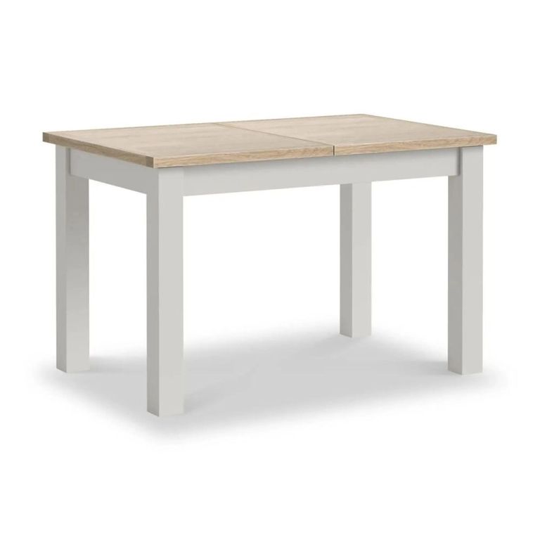 Modern Extending Dining Table - 4-6 Seater - 120cm-160cm - Grey Painted