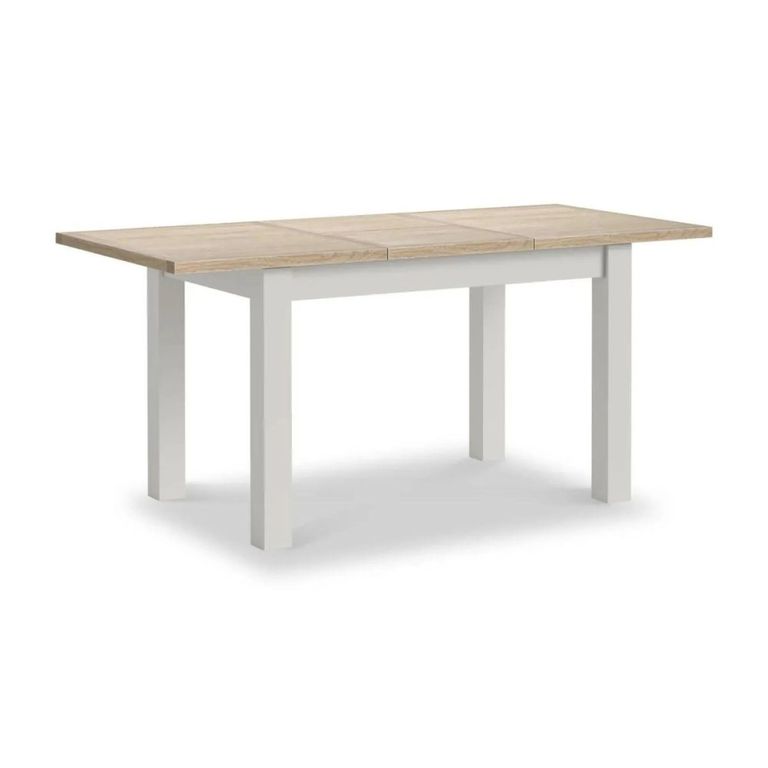 Modern Extending Dining Table - 4-6 Seater - 120cm-160cm - Grey Painted