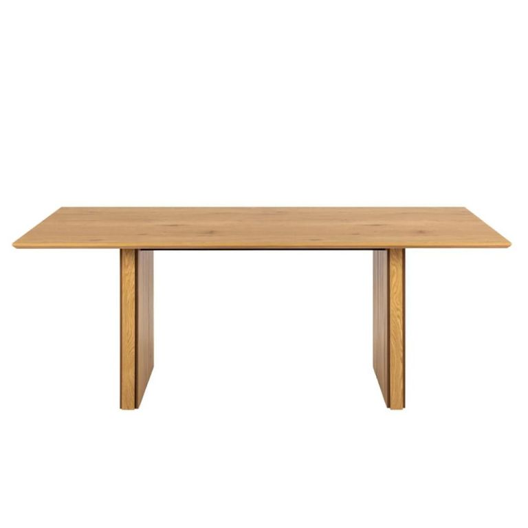Colima Round Dining Table - 8 Seater - 210cm - Fluted Oak